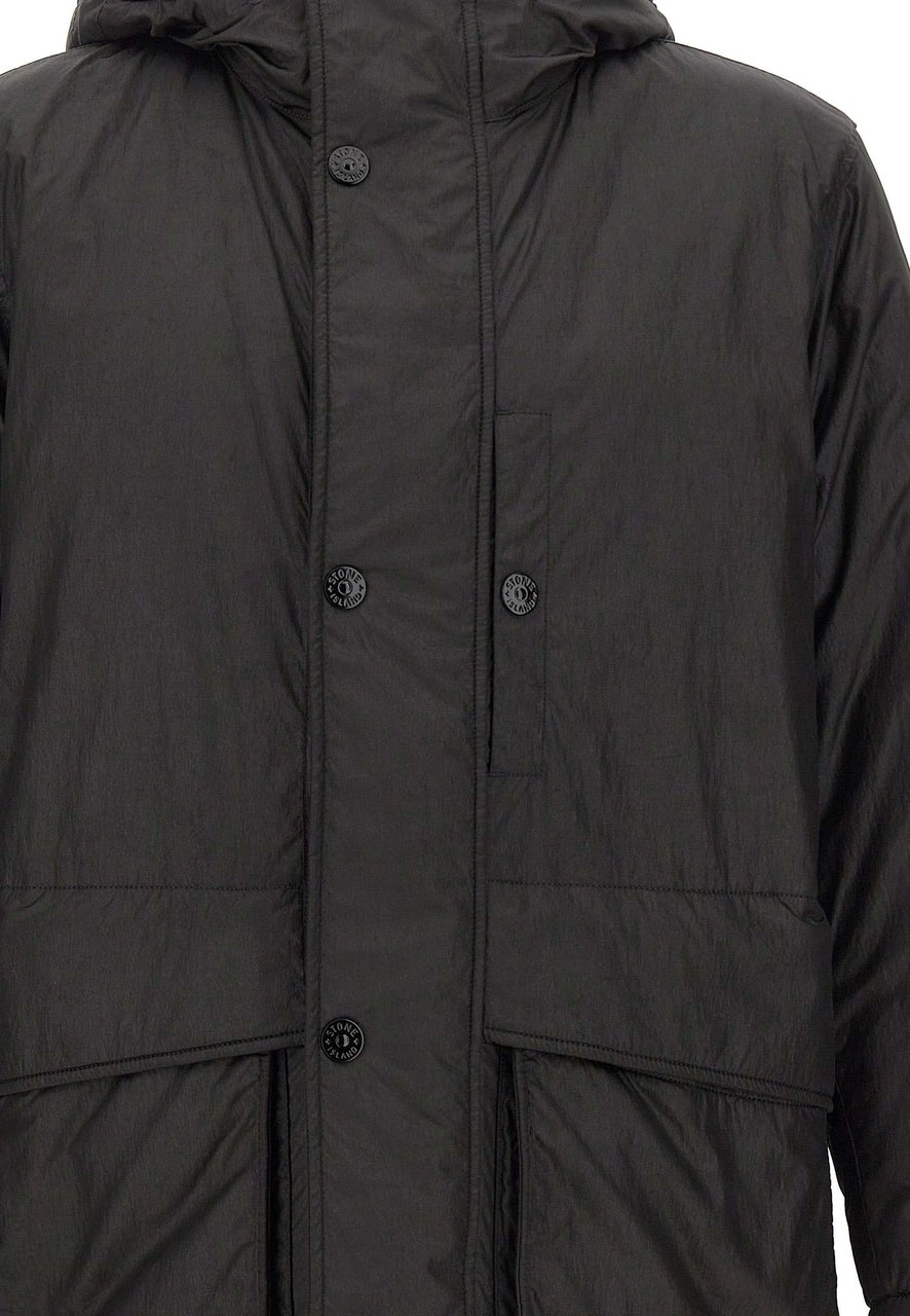 Stone Island Coats Black Zwart