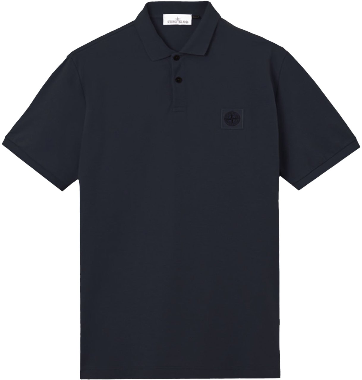 Stone Island 50/2 ORGANIC COTTON PIQUÉ POLO SHIRT NAVY BLUE Blauw
