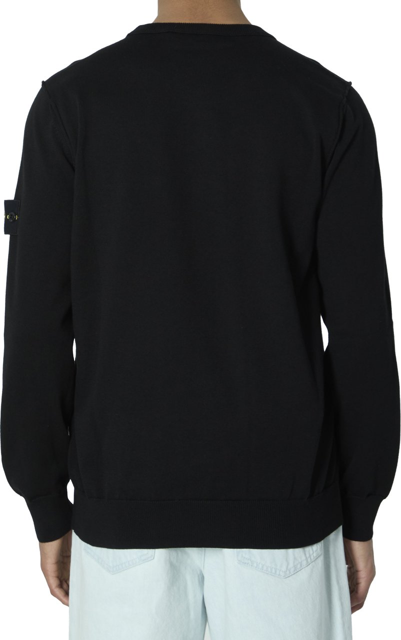 Stone Island Organic cotton sweater Zwart