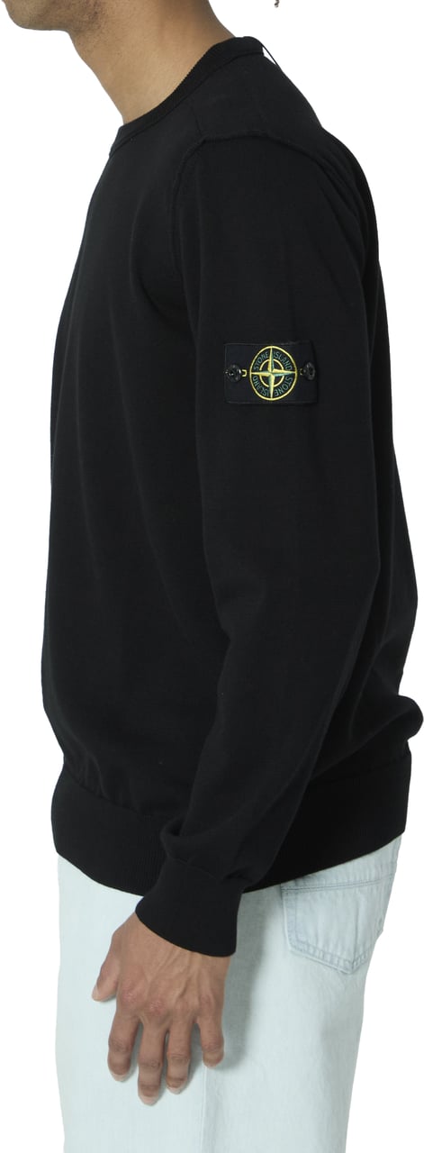 Stone Island Organic cotton sweater Zwart