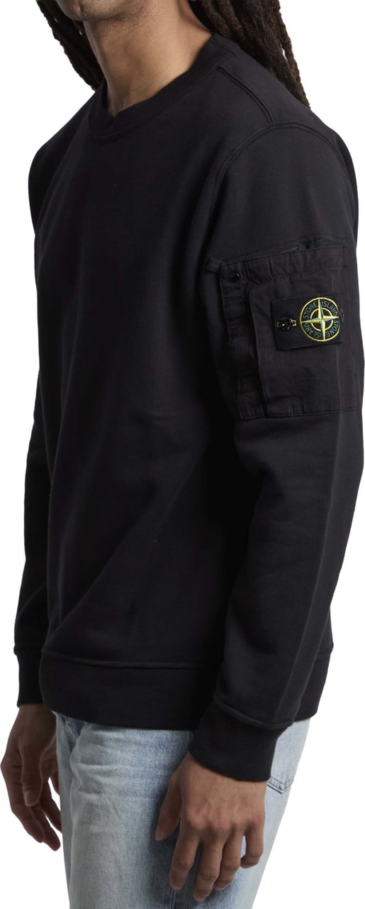 Stone Island Crewneck sweatshirt Zwart