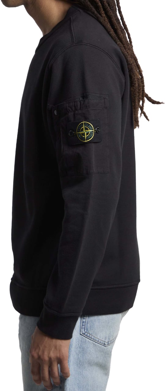 Stone Island Crewneck sweatshirt Zwart