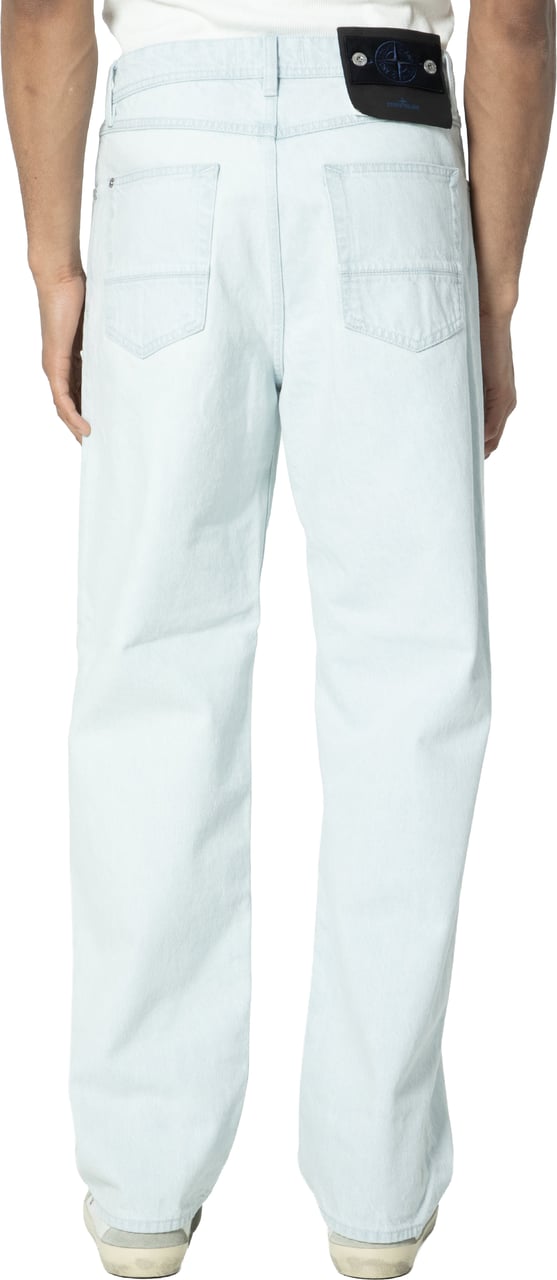 Stone Island Loose denim pants Lichtblauw