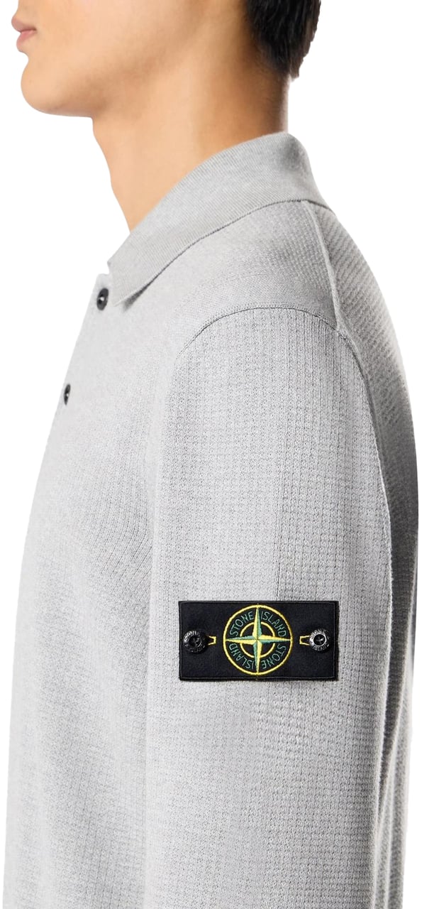 Stone Island Heren Ls Polo Grijs