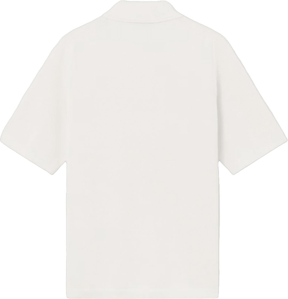 Stone Island Polo shirt van zacht biologisch katoen met microstiksels, marineblauw. Wit