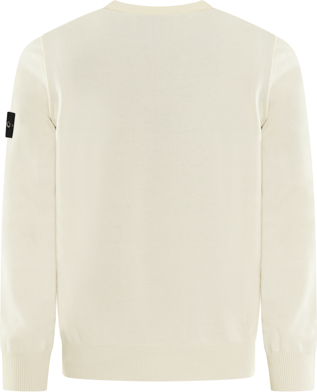 Stone Island Heren Logopatch Crew Neck Ivory Wit