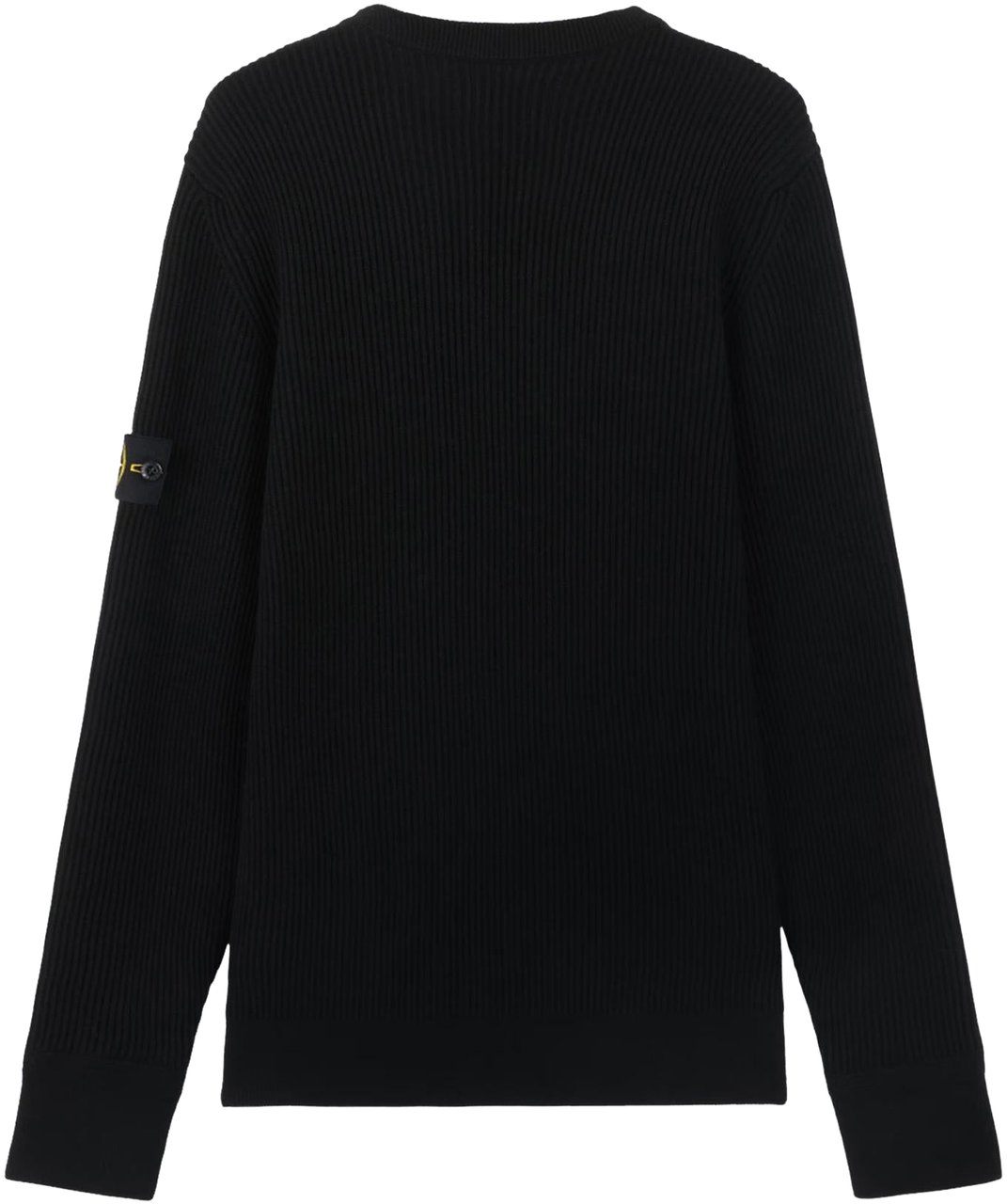 Stone Island Heren Logo Patch Knitted Zwart Zwart