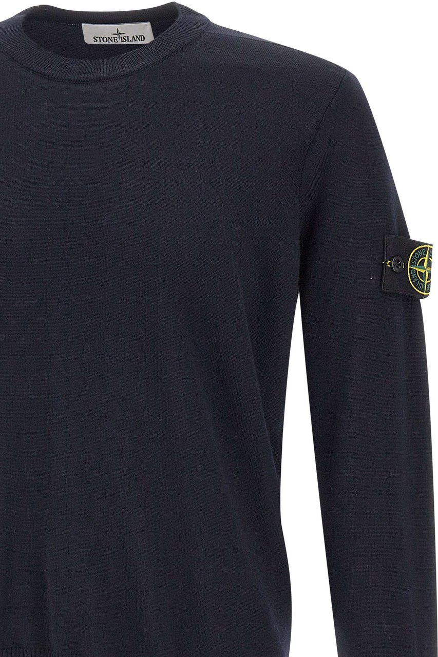Stone Island Sweaters Blue Navy