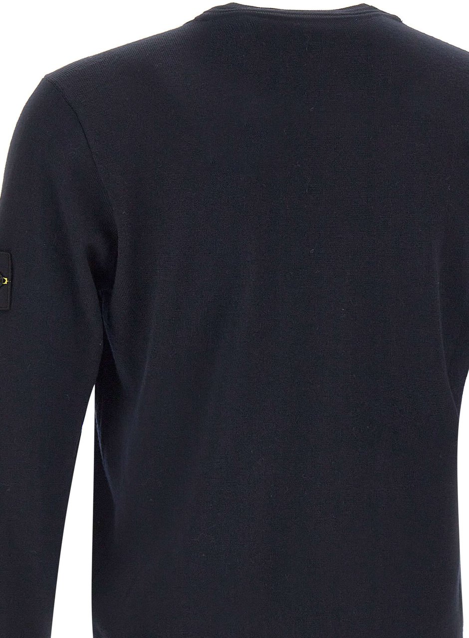 Stone Island Sweaters Blue Navy