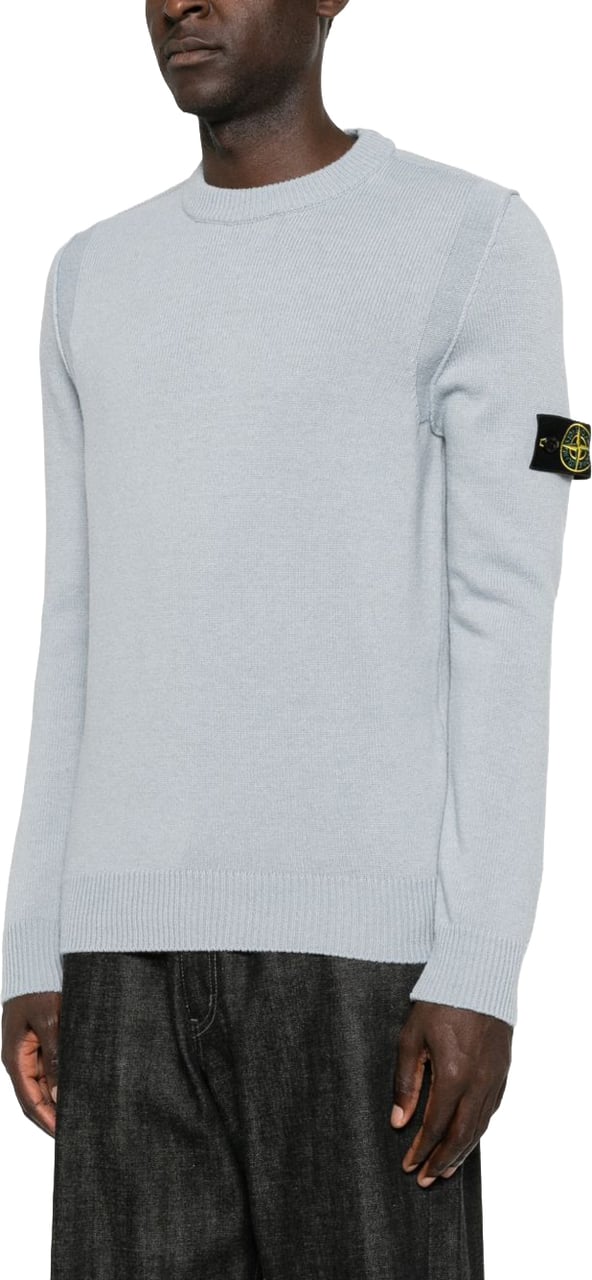 Stone Island Sweaters Grey Lichtgrijs