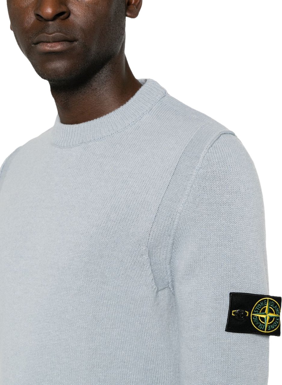 Stone Island Sweaters Grey Lichtgrijs
