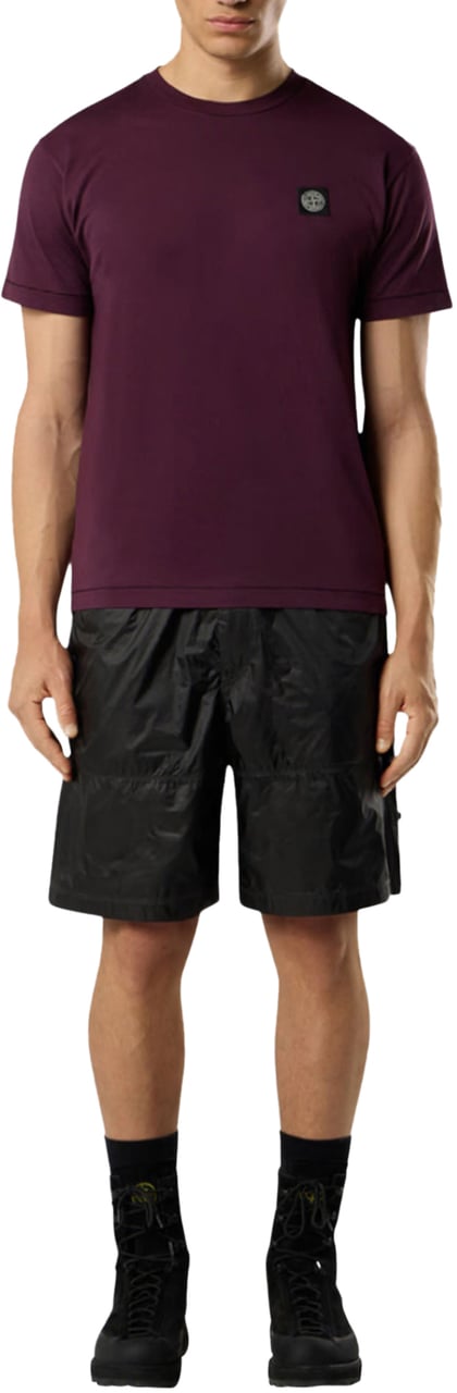 Stone Island 60/2 COTTON JERSEY SS T-SHIRT AMARANTH Rood