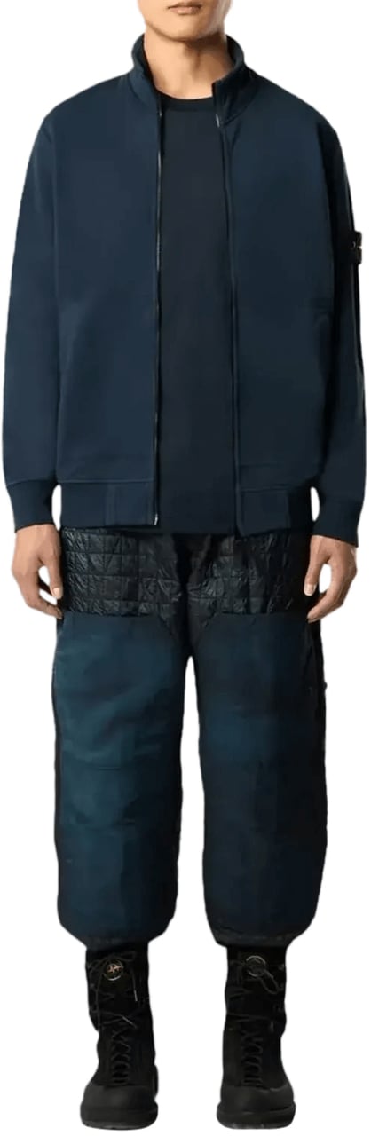 Stone Island T-shirt van 60/2 katoenjersey, marineblauw. Navy