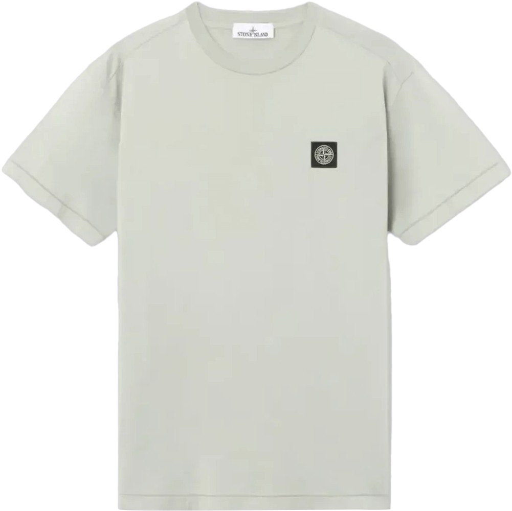 Stone Island T-shirt van 60/2 katoenjersey in de kleur saliegroen. Lime