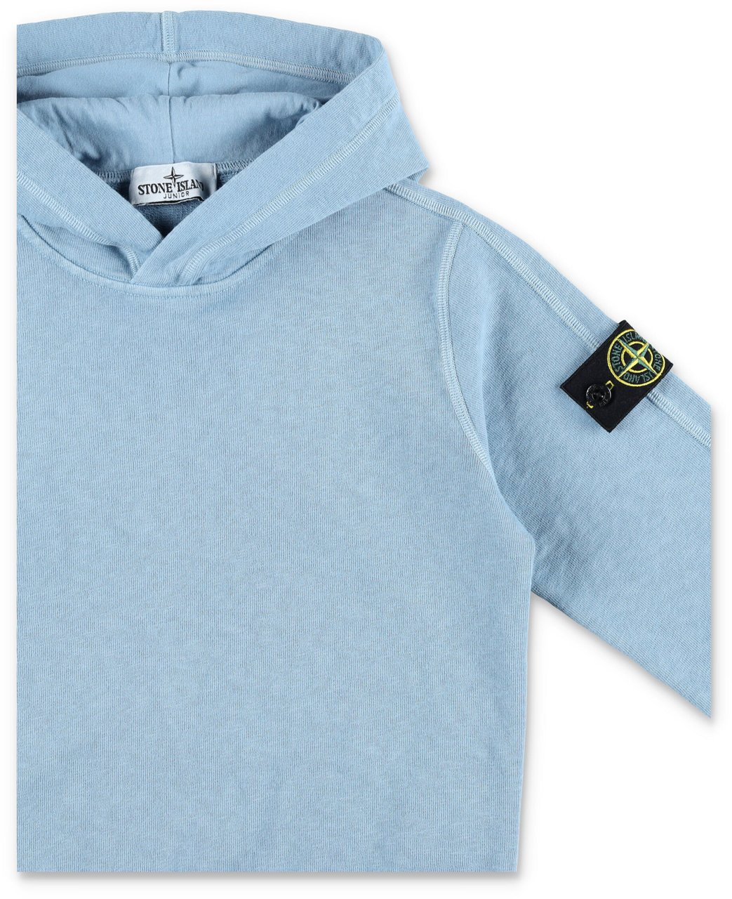 Stone Island Hoodie Zip Old Malfile Blue Lichtblauw