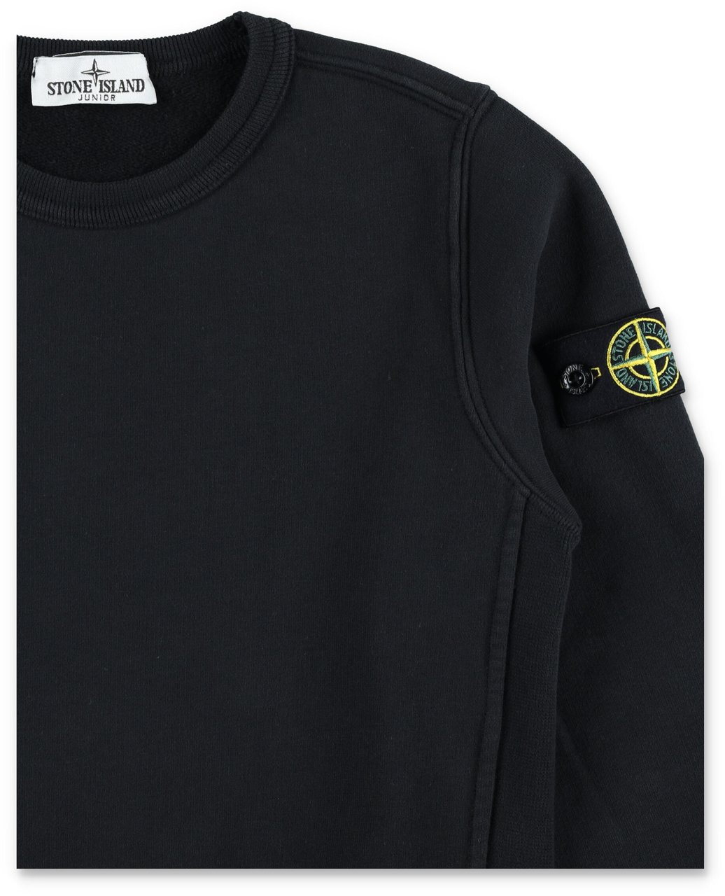 Stone Island Fleece Co Giro Nero Zwart