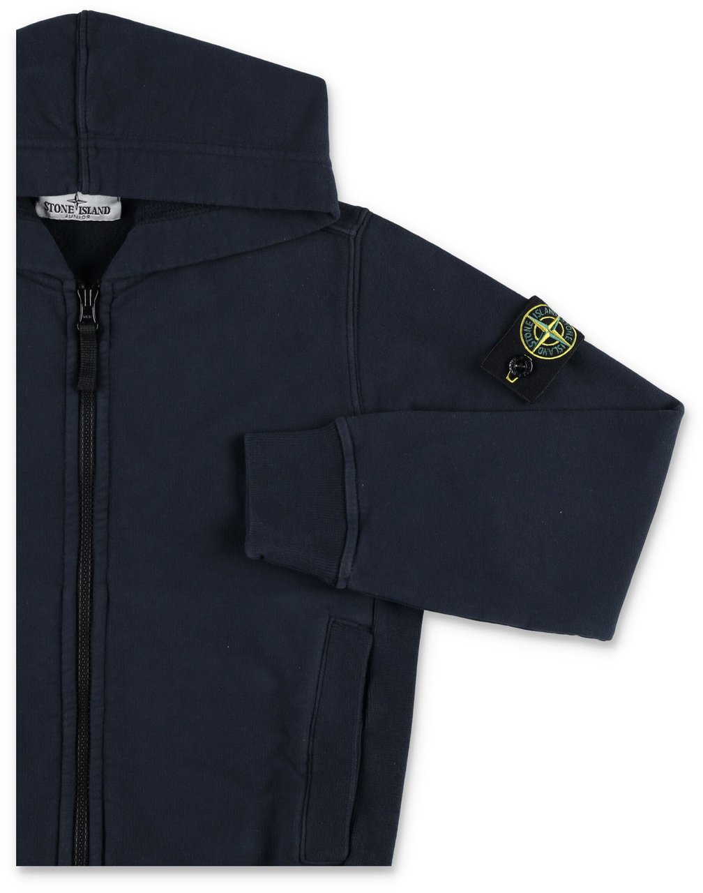 Stone Island Full Zip Fleece Blu Navy