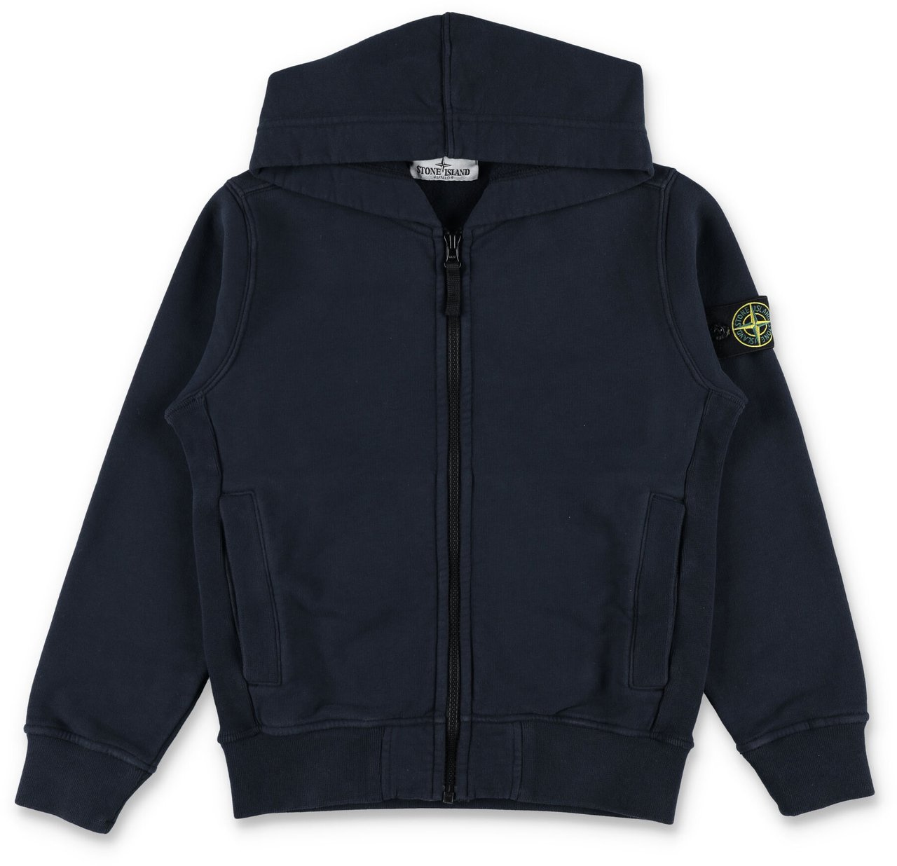 Stone Island Full Zip Fleece Blu Navy