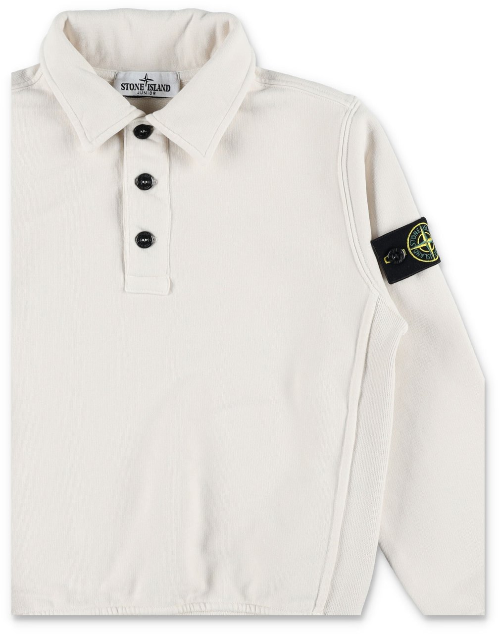 Stone Island Polo Fleece Plaster Cream Wit