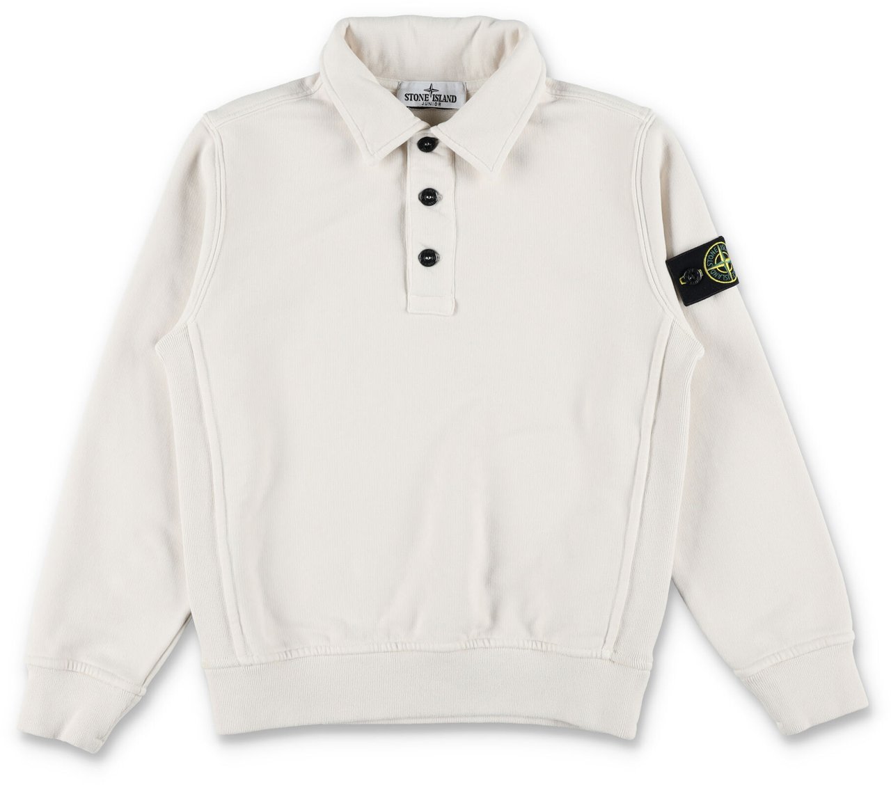 Stone Island Polo Fleece Plaster Cream Wit