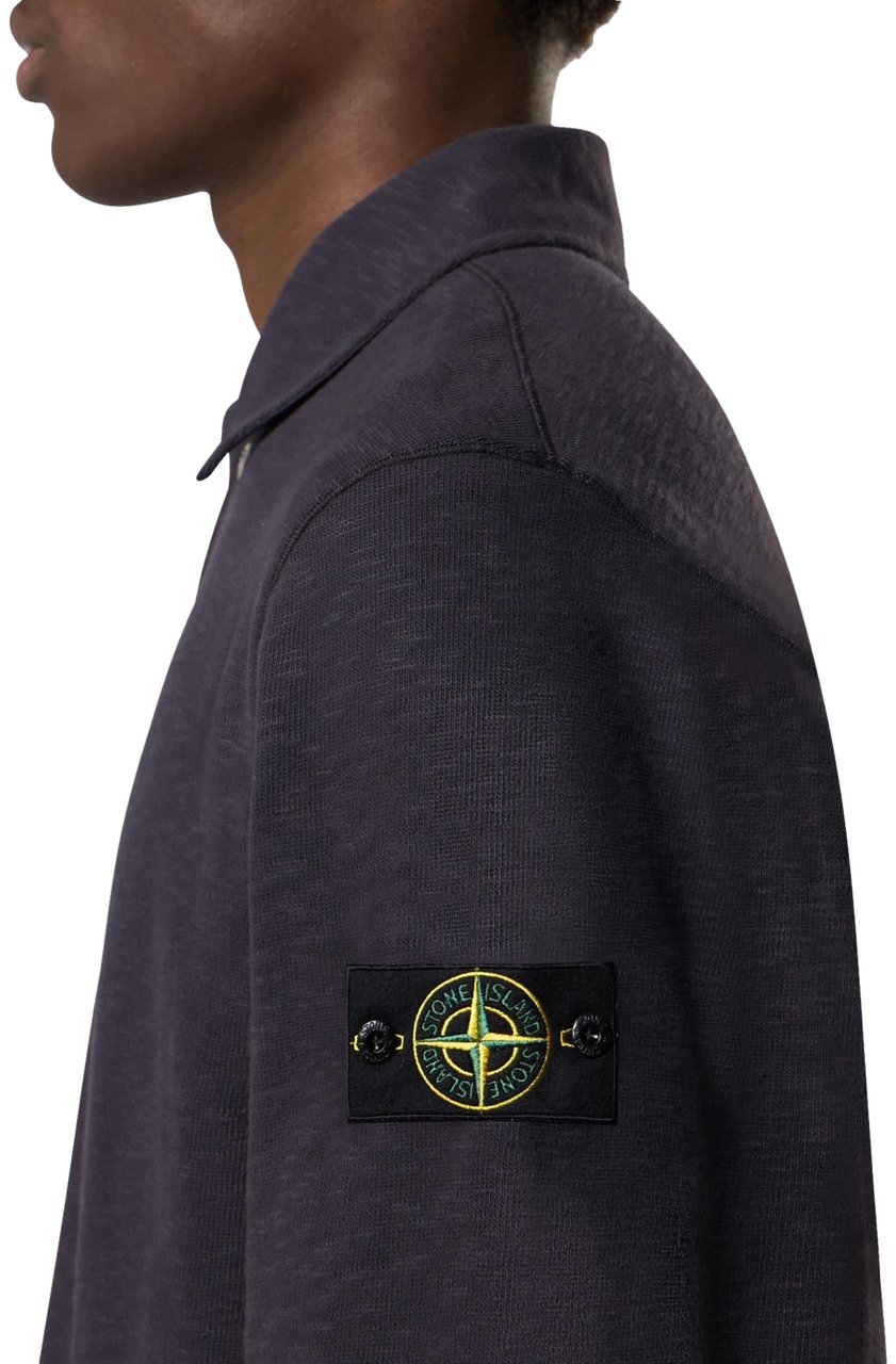 Stone Island Heren LongSleeve Polo Blauw Blauw