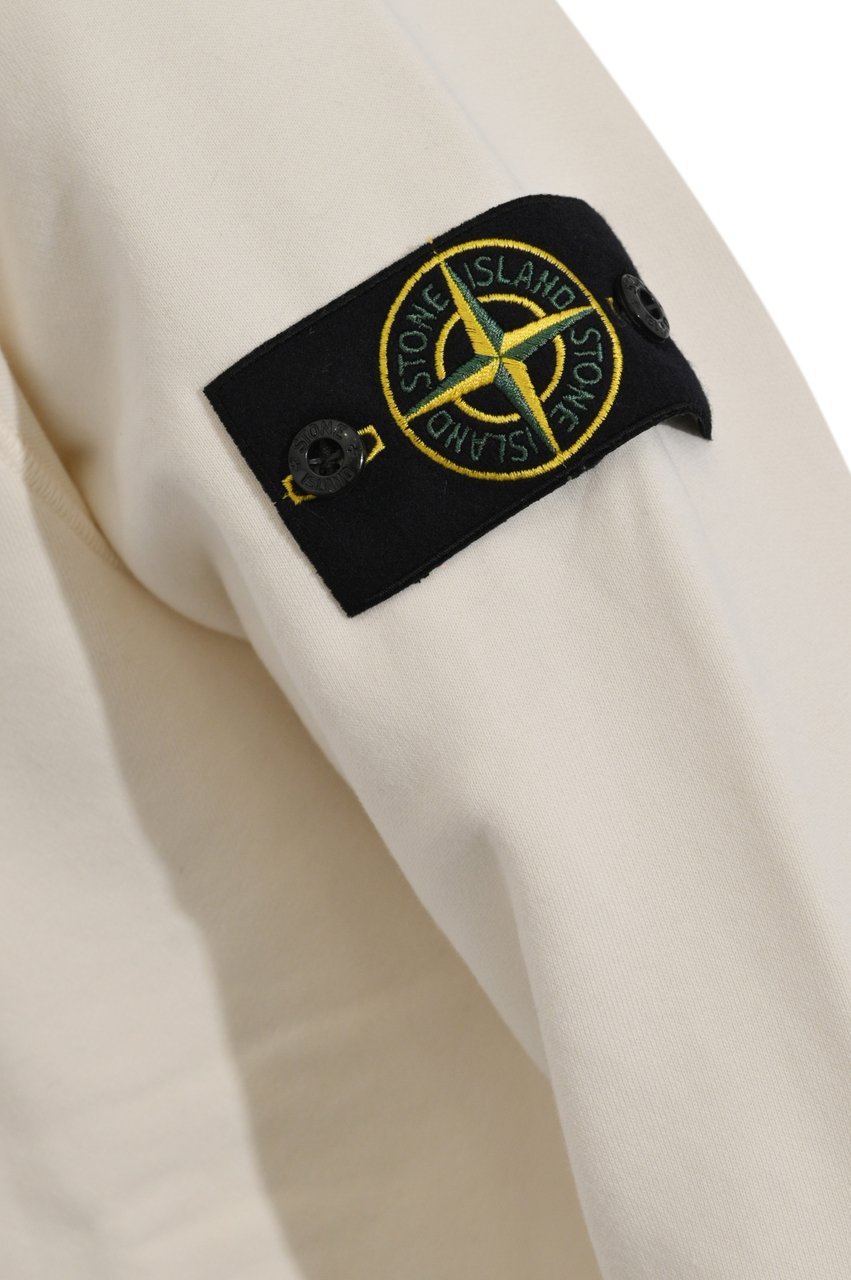 Stone Island Sweaters Naturale Wit