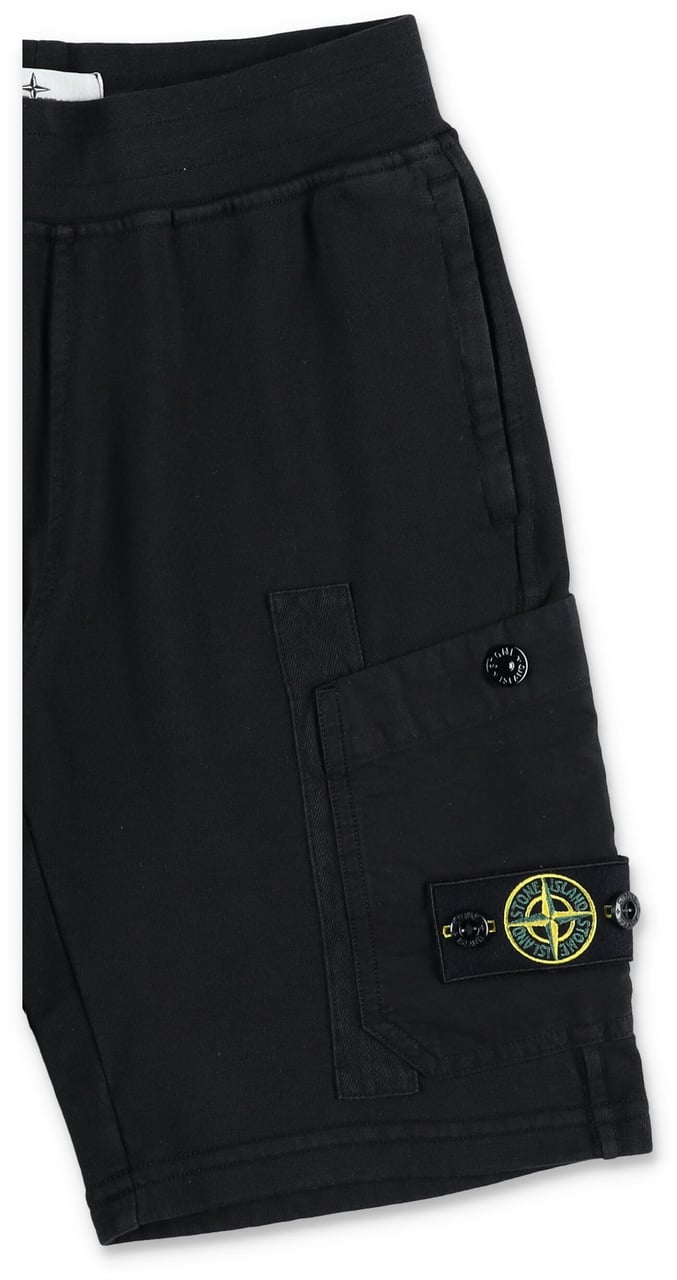 Stone Island Bermuda Completa Taschino Nylon Nero Zwart