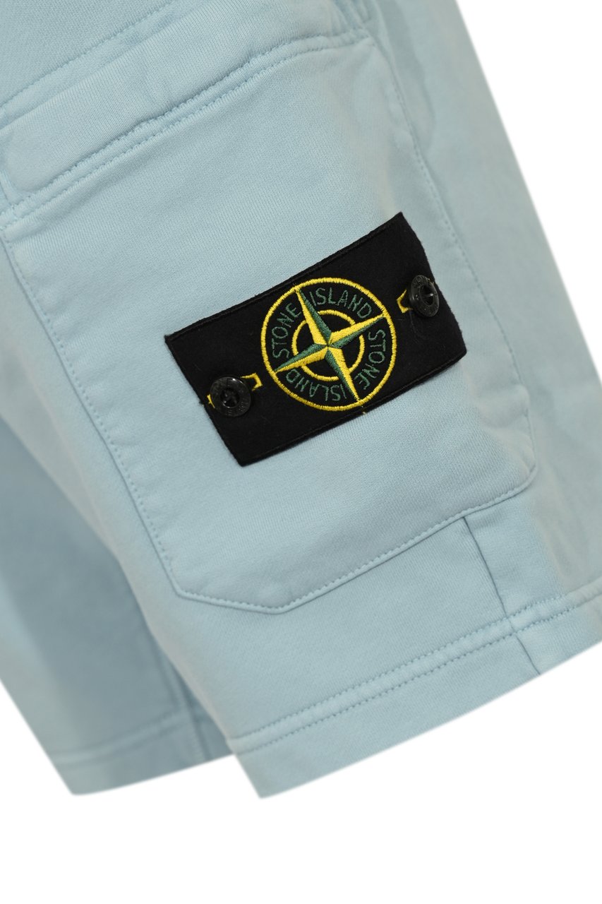Stone Island Shorts Dust Blue Blauw