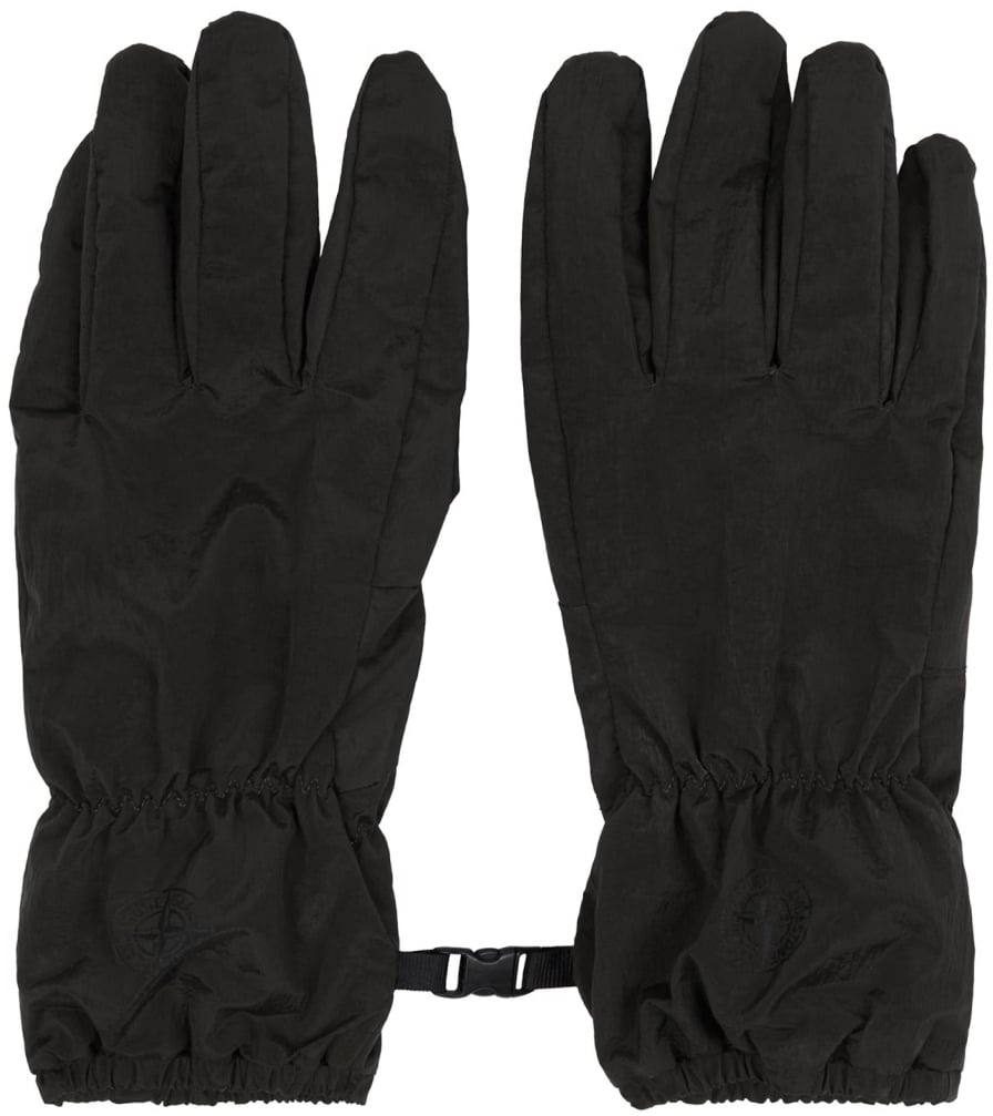 Stone Island Compass Logo Gloves Zwart