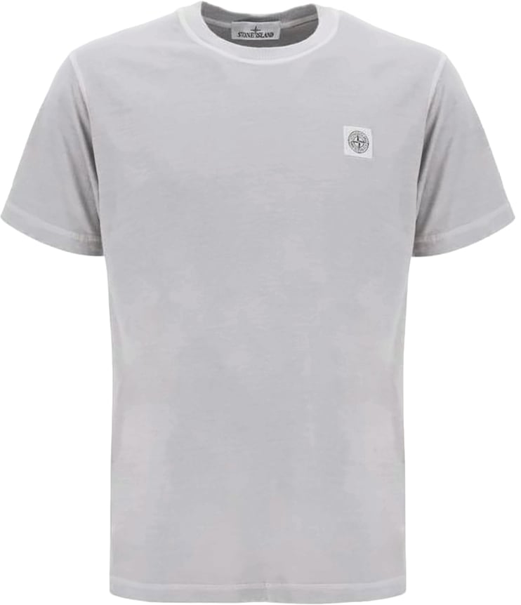 Stone Island Heathered Grey Crew Neck T-Shirt Wit