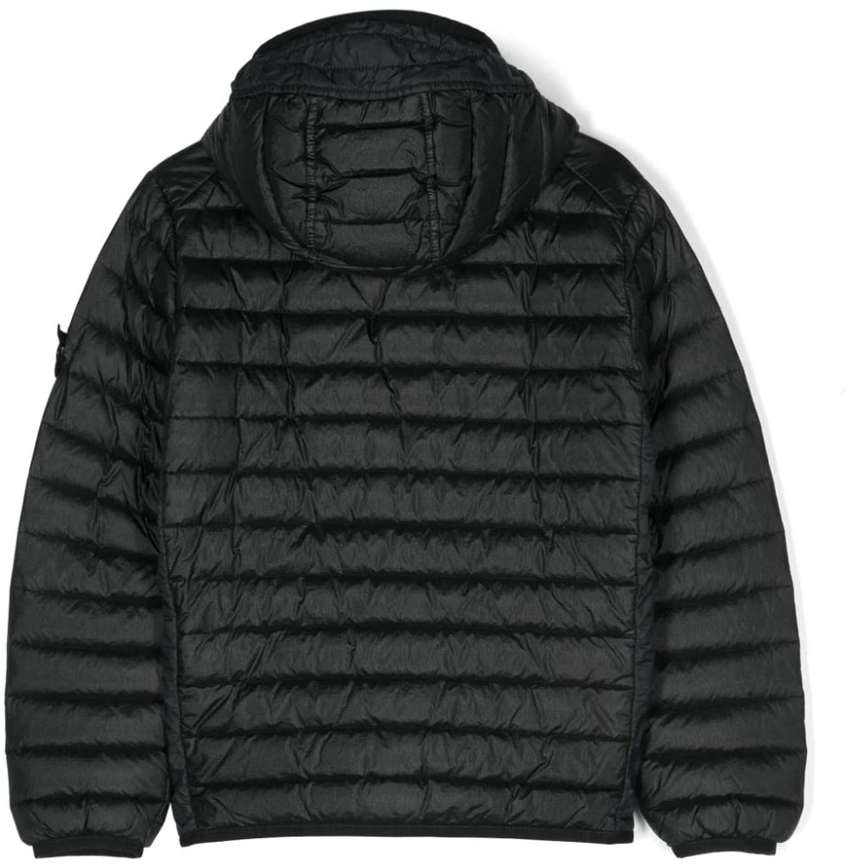 Stone Island giubbotto vera piuma black Zwart