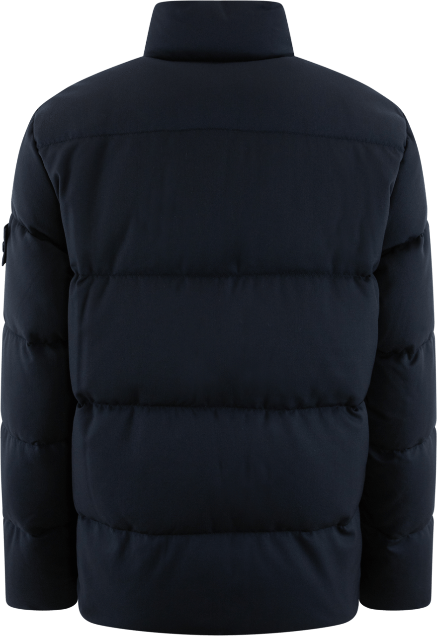 Stone Island Heren Real Down Jacket Blauw