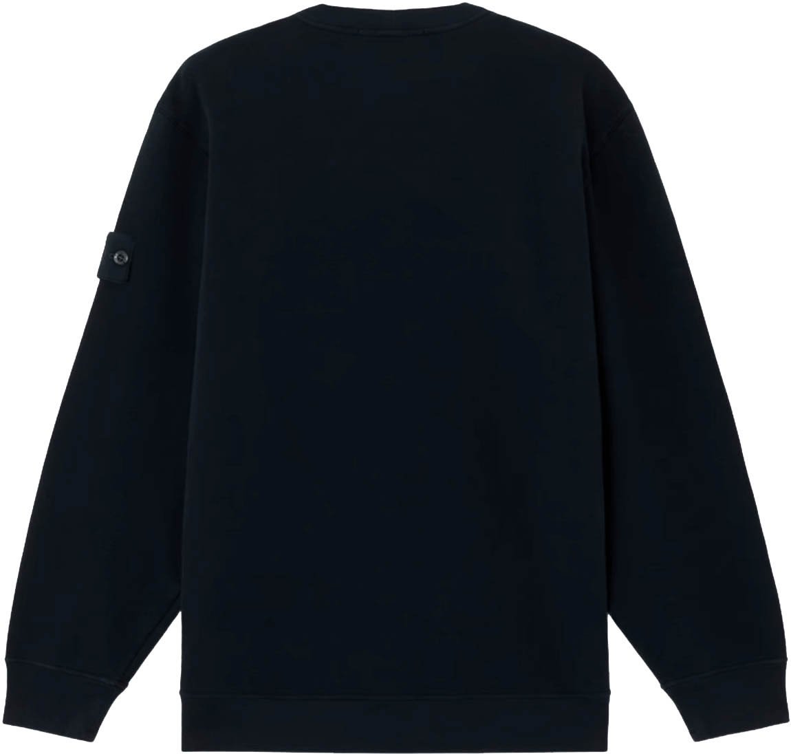 Stone Island 95% ORGANIC COTTON / 5% ELASTANE FLEECE SWEATSHIRT NAVY BLUE Blauw
