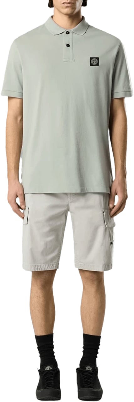 Stone Island 95% BIOLOGISCH KATOEN/ 5% ELASTAAN PIQUÉ POLO SHIRT SALIE Lime