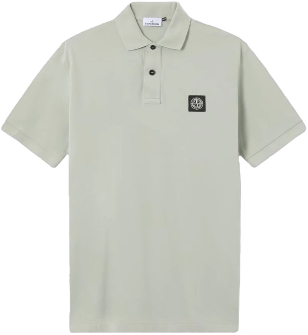 Stone Island 95% BIOLOGISCH KATOEN/ 5% ELASTAAN PIQUÉ POLO SHIRT SALIE Lime