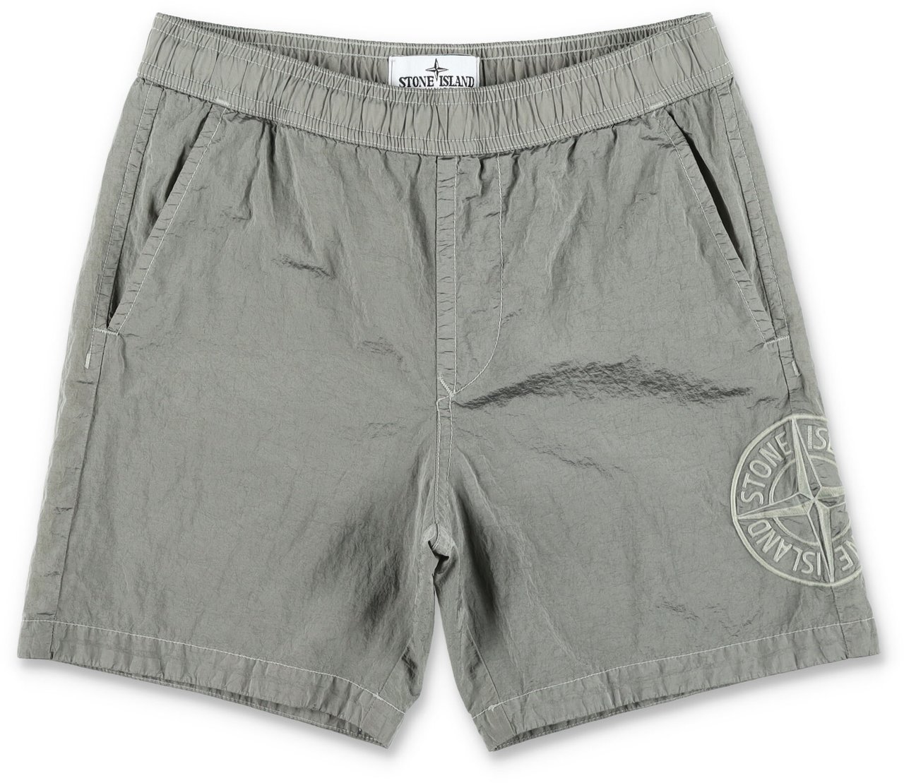 Stone Island Beach Nylon Grigio Lichtgrijs