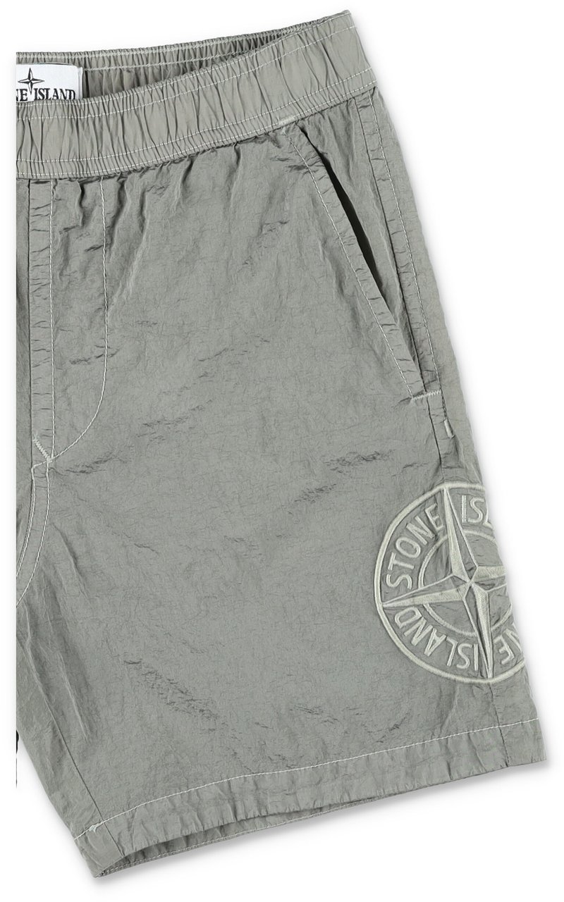 Stone Island Beach Nylon Grigio Lichtgrijs