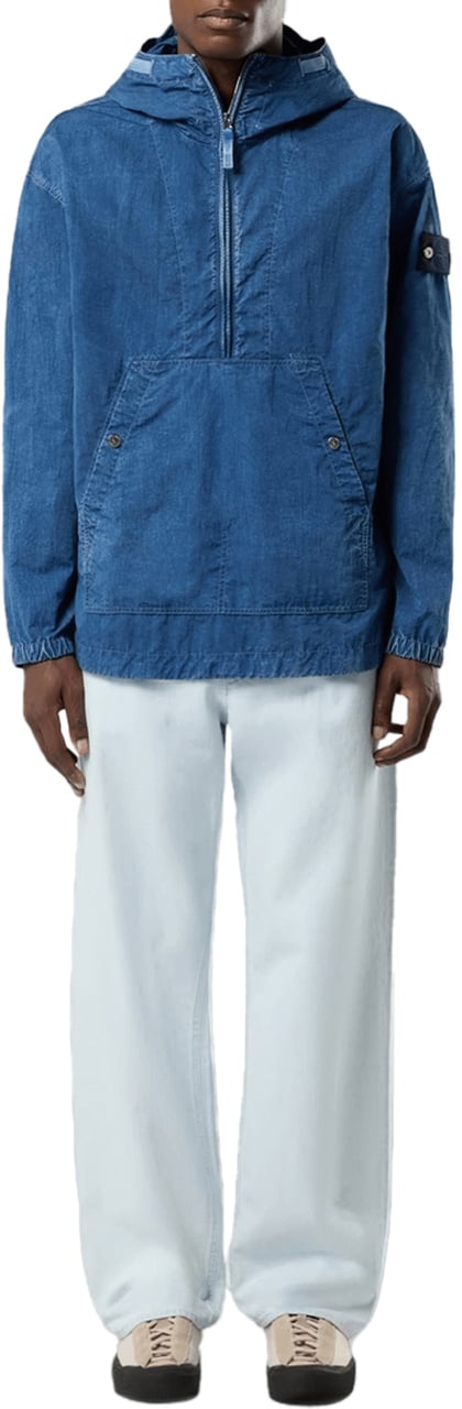 Stone Island BLAUWE EXTRA GEBLEEKTE JEANS Wit