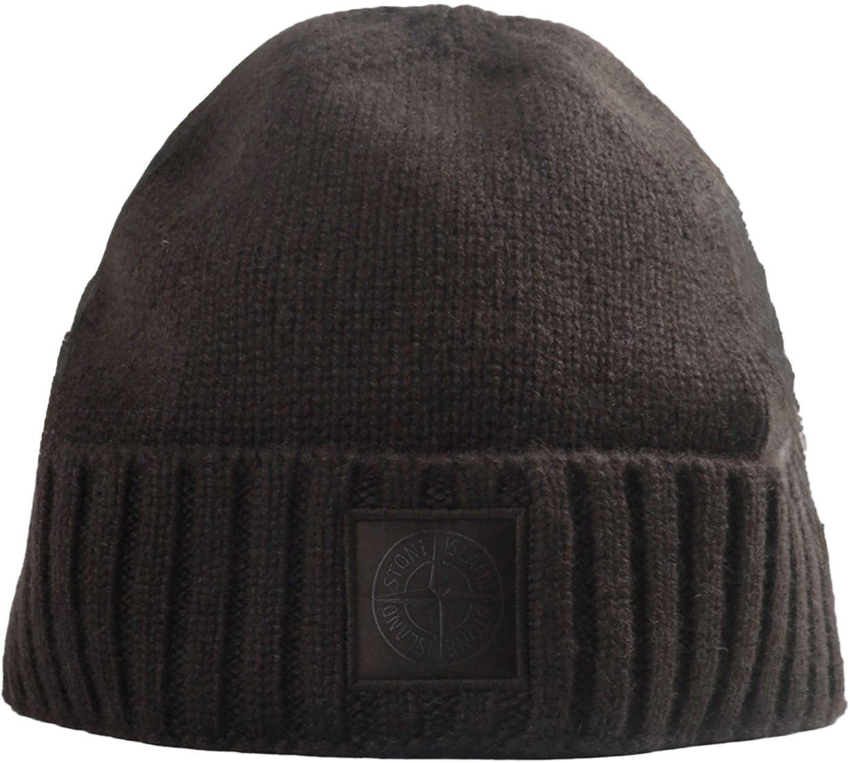 Stone Island CASHMERE_STONE ISLAND GHOST BEANIE DARK BROWN Bruin