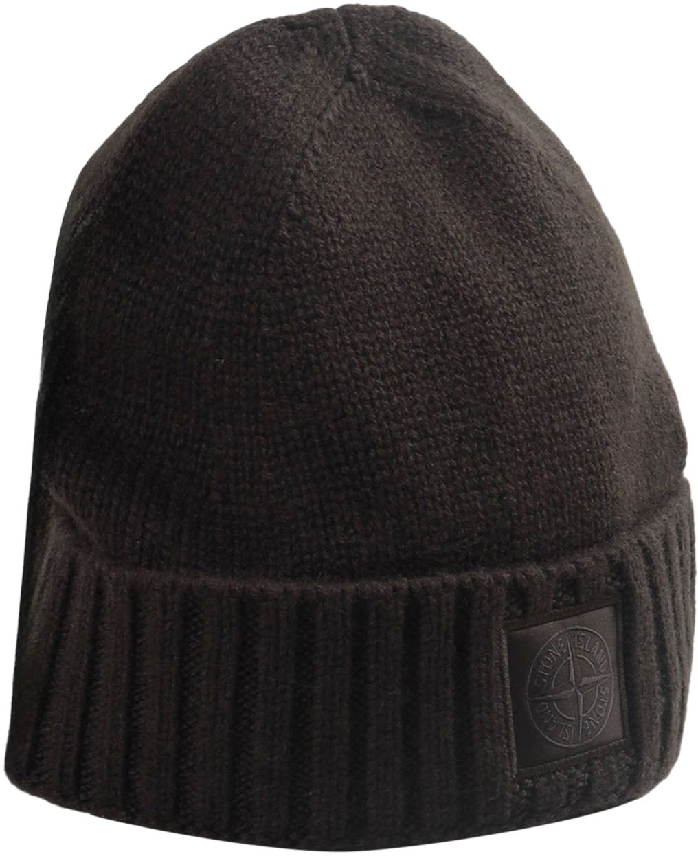 Stone Island CASHMERE_STONE ISLAND GHOST BEANIE DARK BROWN Bruin