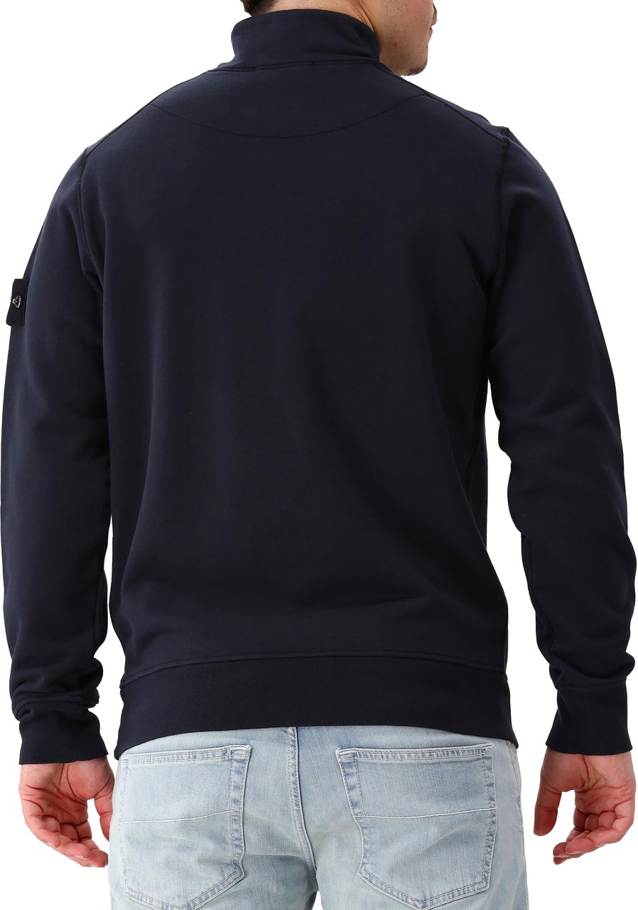 Stone Island Stone Island Sweater Blauw Half Zip Blauw