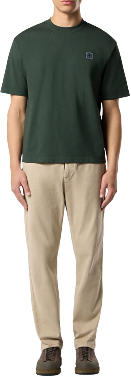 Stone Island COMBED ORGANIC COTTON JERSEY SS T-SHIRT JUNIPER Divers