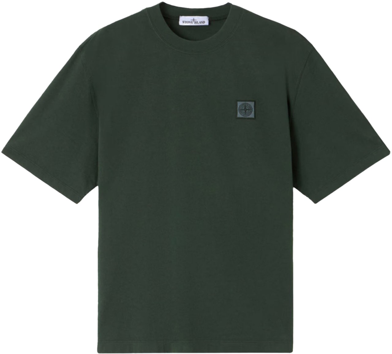 Stone Island COMBED ORGANIC COTTON JERSEY SS T-SHIRT JUNIPER Divers