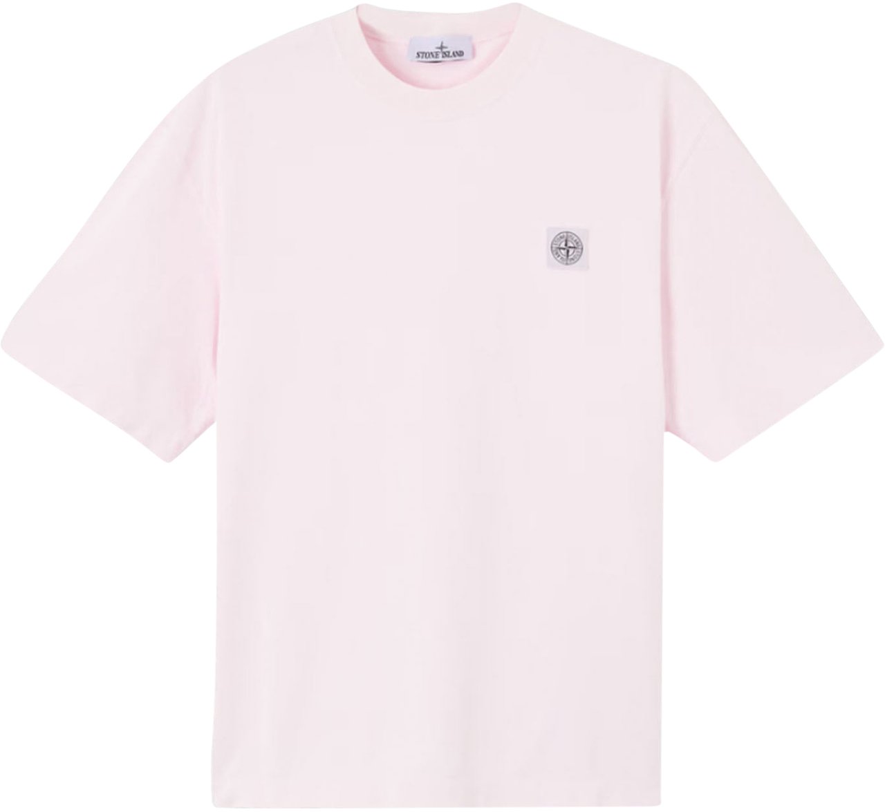 Stone Island COMBED ORGANIC COTTON JERSEY SS T-SHIRT PINK Roze