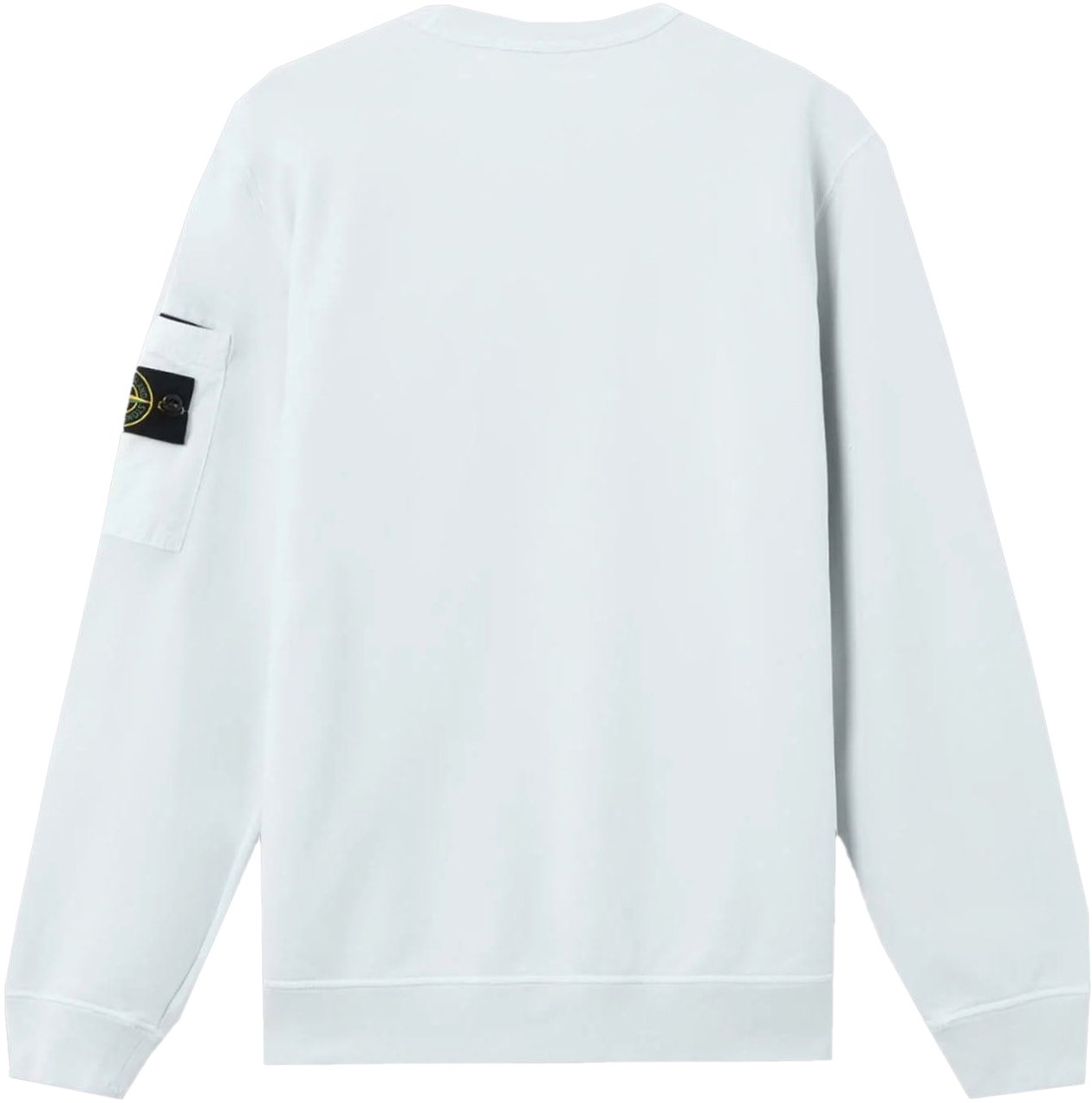 Stone Island COTTON FLEECE WITH SEASONAL POCKET SWEATSHIRT SKY BLUE Blauw
