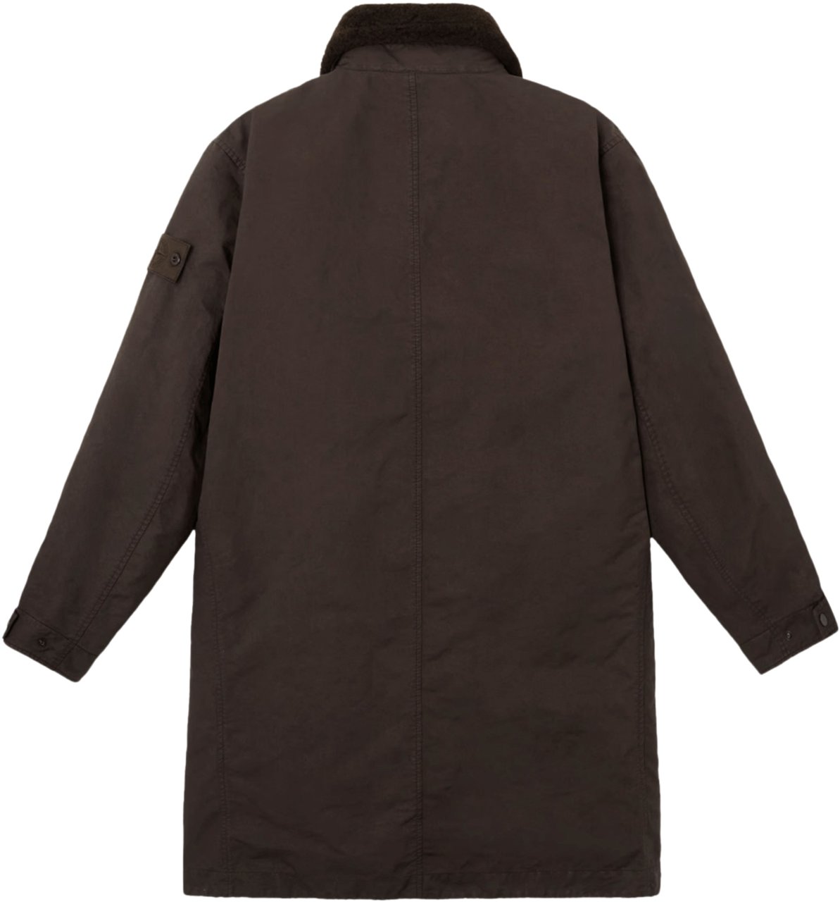 Stone Island DAVID-TC LONG COAT DARK BROWN Bruin