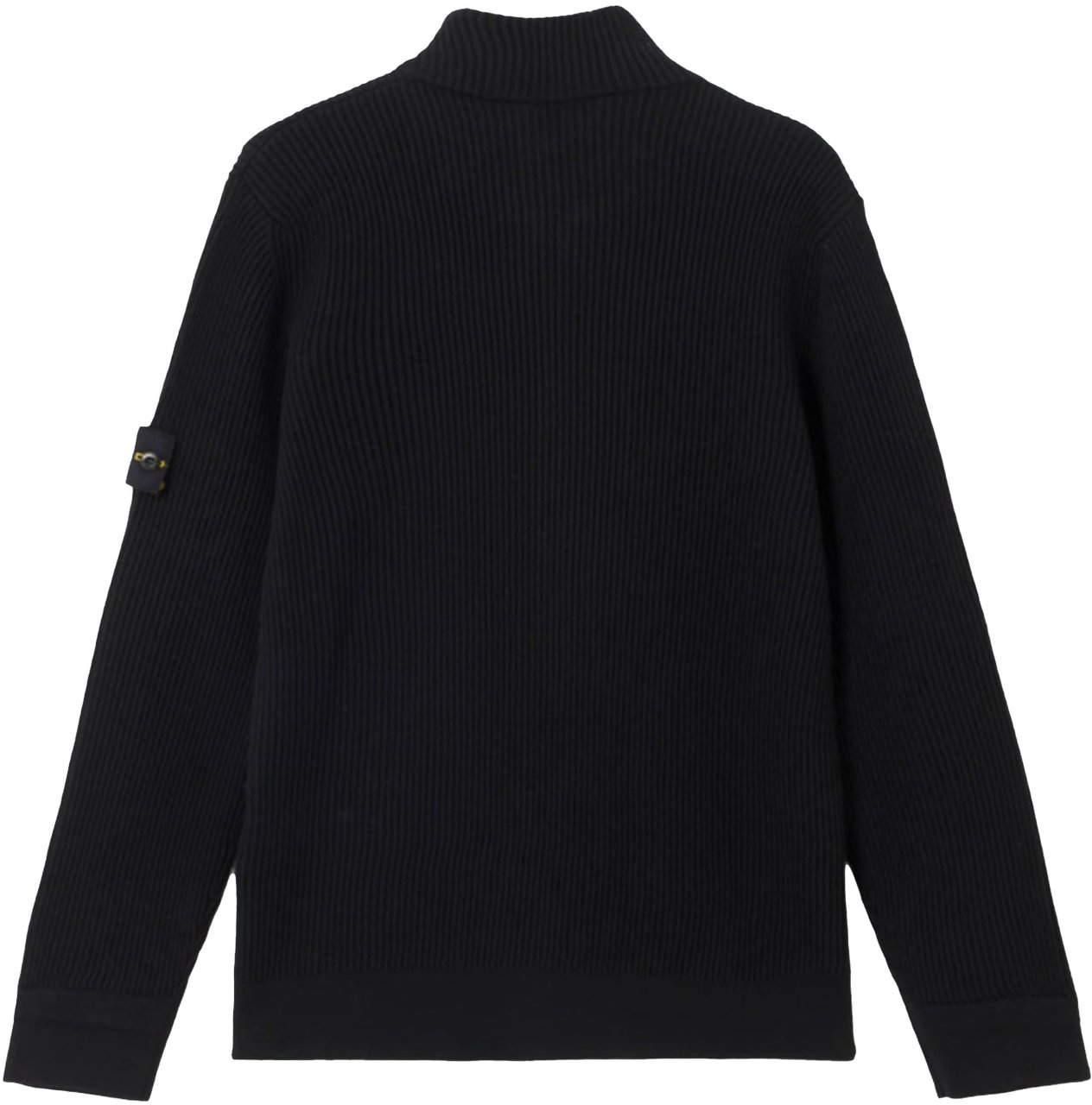 Stone Island FULL RIB RWS WOOL CARDIGAN BLACK Zwart