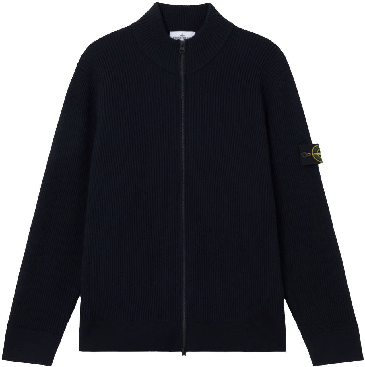 Stone Island FULL RIB RWS WOOL CARDIGAN NAVY BLUE Blauw