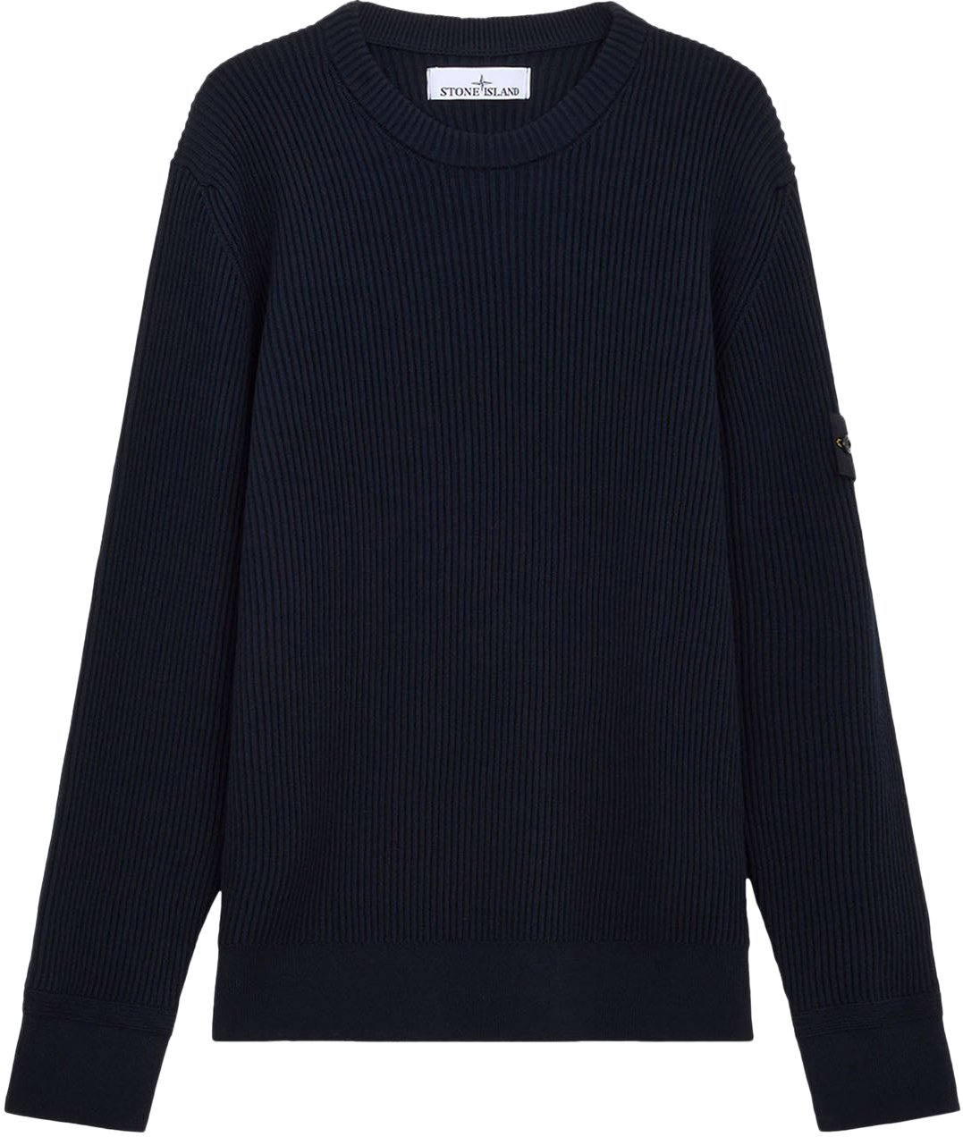 Stone Island FULL RIB RWS WOOL CREW NECK NAVY BLUE Blauw