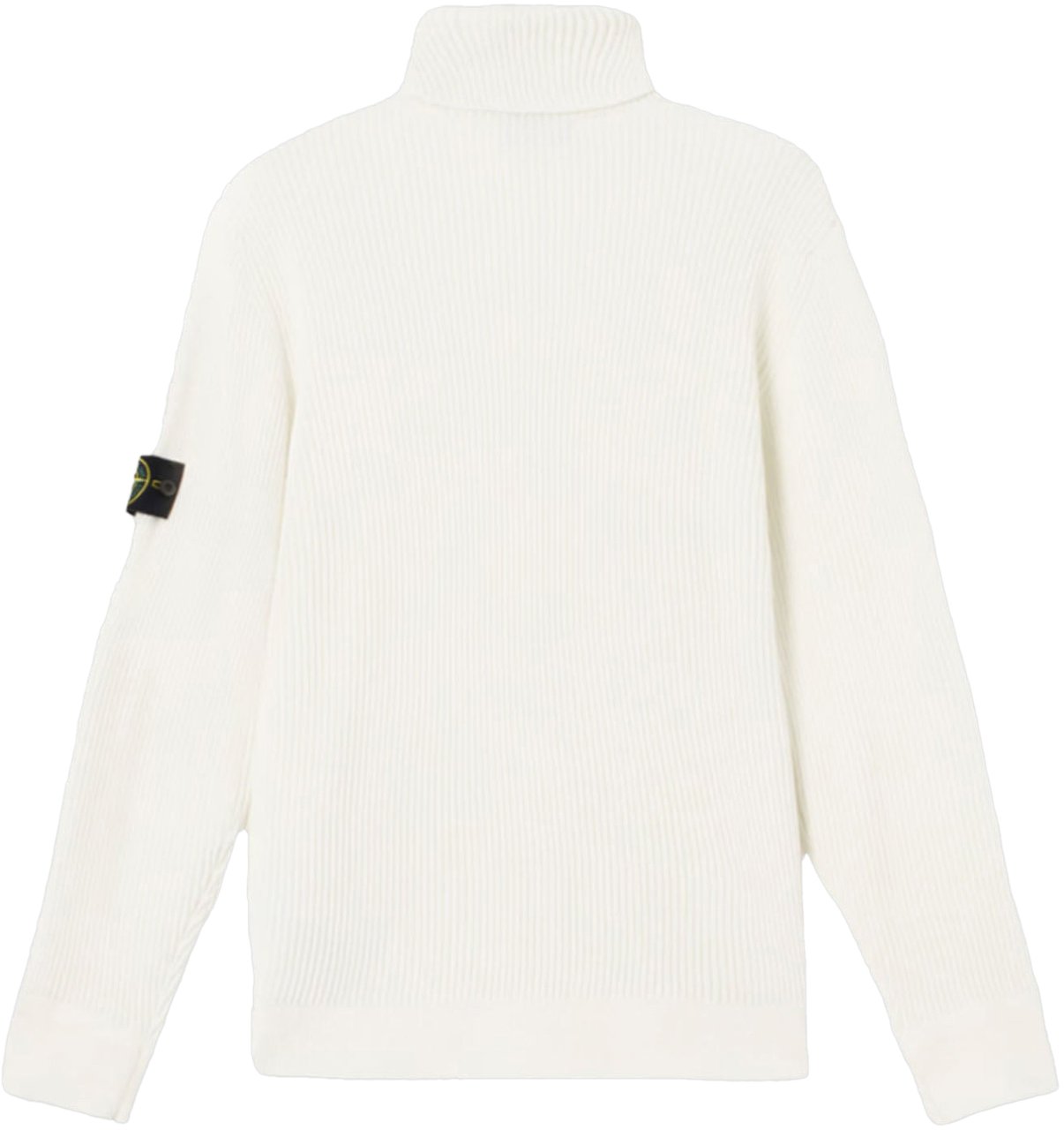 Stone Island FULL RIB RWS WOOL T-NECK IVORY Wit